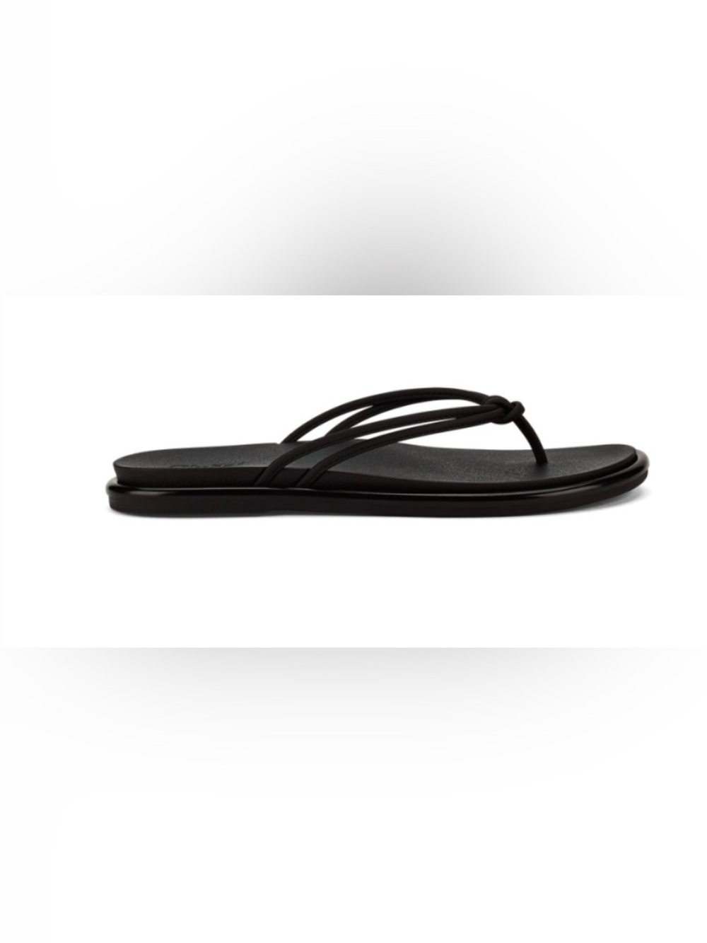 OluKai Women's Paki Comfort Sandal 7.5 Black Like New Minimal Knot Toe-Post